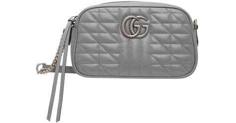 grey gucci man bag|grey Gucci marmont bag.